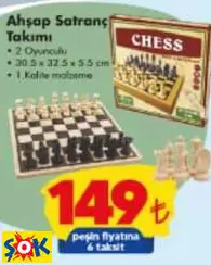 GOKİDY AHŞAP SATRANÇ TAKIMI